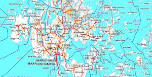 Eckerön saari, sekä osa Ahvenanmaan mannerta